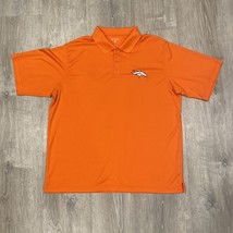 Denver Broncos NFL Team Apparel Antigua Polo Shirt Mens XL Orange EUC! - $22.12