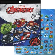 Marvel Avengers Sticker Pad 4 Sheets/Pack Over 200pcs Party Favor for Kids - £12.63 GBP