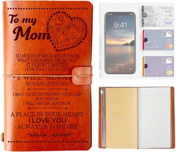 Mothers Day Gifts for Mom Her Women, To My Mom Leather Journal, Best Mom Gifts f - £18.20 GBP