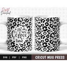 Cricut Mug Press Svg, Leopard Mug Press Svg, Mug Wrap Svg, Coffee Mug SVG - £3.10 GBP