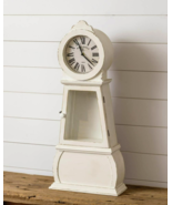 Tabletop Grandfather Clock in Distressed Wood - £167.28 GBP