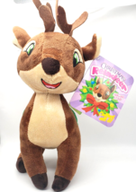 Donner Santa&#39;s Reindeer Plush Toy 13&quot; Christmas Toy Sugar Loaf Stuffed Animal - £8.82 GBP