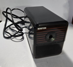 Boston Hunt Electric Pencil Sharpener Model 18 296A Black Tested Working - £16.88 GBP