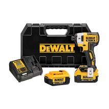 DEWALT 20V MAX* XR Impact Driver Kit, Brushless, 3-Speed, 1/4-Inch, 4.0-Ah (DCF8 - £324.31 GBP