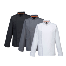 Portwest MeshAir Pro Jacket L/S Lighweight Slim Fit Chef Jacket Comfy C838 - $54.95