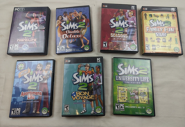 The Sims 2 Double Deluxe, Family Fun Seasons Bon Voyage ++ Lot 7 PC DVD/CD-ROM - £31.15 GBP