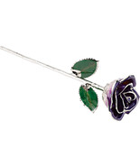 Lacquered Purple Rose with Platinum Trim - £84.52 GBP