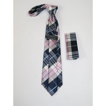 Men's Tie and Hankie Set Soft Microfiber Silky Vito Rofolo by J.Valintin VTR-22 image 2