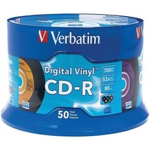 Verbatim 94587 700MB 80-Minute Digital Vinyl CD-Rs (50-ct Spindle) - £50.36 GBP