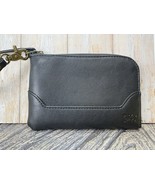 Frye &amp; Co. Black Faux Leather Zippered Wristlet Wallet New! - €17,13 EUR