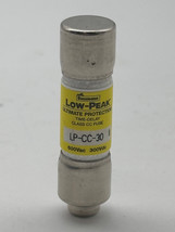 Bussmann LP-CC-30 Low-Peak Time Delay Fuse, 600VAC 300VDC 30Amp, Class CC  - $3.25