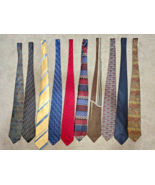 Vintage Men&#39;s Neckties Hilfiger, Bill Blass, Karl Lagerfeld, Clairborn &amp;... - $20.79