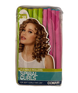 Conair SPIRAL CURLS Flexible Rollers Set of 18 Hair Curlers Bendable Lon... - $17.58 CAD
