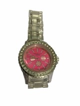 Identity London Ladies Girls Pink Face Clear Wristwatch  - $7.46