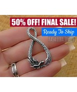 Sterling Silver Dragon Infinity Pendant - $1,018.09 MXN