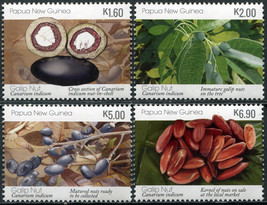 Papua New Guinea. 2019. Galip Nuts (Canarium indicum) (MNH **) Set of 4 ... - £5.61 GBP