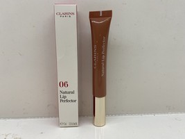 Clarins Natural Lip Perfector #06 Rosewood Shimmer Full Size NIB - $15.83