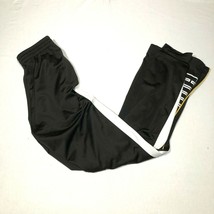 PUMA Pantaloni Tuta Uomo M Nero a Righe Bianche PUMA Spellout Cotone Comfort - £11.01 GBP