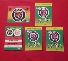 1983 - 1990 Fleer Detroit Tigers Baseball Stickers Lot Of 5 - $1.99