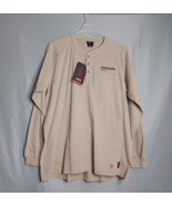 Ariat FR CAT2 Shirt Men&#39;s XLarge Beige Long Sleeve Cotton Workwear Gorpc... - $56.22