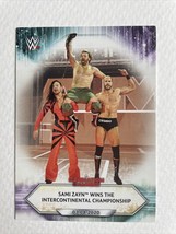 Topps WWE 2021 SAMI ZAYN Matches &amp; Moments Wrestling Card #34 - £0.79 GBP