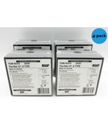 LOT of 4 | Teddico BWF TGB-55XV Threaded 1/2 5HL 2 Gang SE OUTLET BOX, Gray - $480.61 MXN