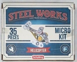 Schylling Steel Works Micro Kit , 35 Pieces Helicopter , New In Box - £13.50 GBP