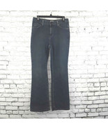 LL Bean Jeans Womens Size 8 Stretch Bootcut Dark Wash Denim Mid Rise Jeans - £19.75 GBP