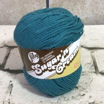 Lily Sugar &#39;N Cream Super Size Solid Yarn Medium Gauge 100% Cotton 4 oz Teal - £9.54 GBP