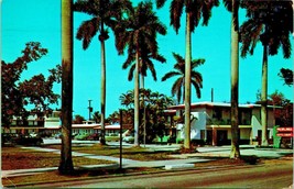 Palmland Hotel Court Motel Fort Myers Florida FL 1957 Chrome Postcard - £3.06 GBP