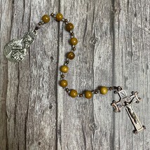 Mother of Perpetual Help Icon and Catholic Pocket Rosary, Wood Bead rosary - £23.90 GBP