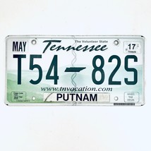 2017 United States Tennessee Putnam County Passenger License Plate T54 82S - £13.13 GBP
