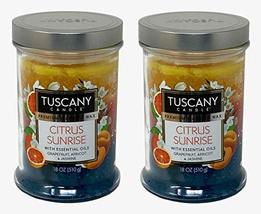 Tuscany Candle 18oz Scented Candle, Citrus Sunrise 2-Pack - £32.21 GBP