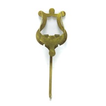 Vintage Solid Brass Lyre Sheet Music Clip Holder 6&quot; height - $19.77