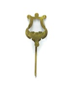 Vintage Solid Brass Lyre Sheet Music Clip Holder 6&quot; height - £15.80 GBP