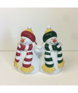 Vtg Partylite Snowman Christmas Winter Pillar Candle Holder Decoration R... - £11.26 GBP