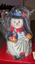 Waterford 2007 Holiday Heirlooms “WONDERLAND WALK” 12&quot; Snowman Candy Jar 144261 - £102.63 GBP