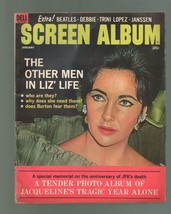 Movie Mirror-Liz Taylor-Beatles-Connie Stevens-1/1965 - £37.38 GBP