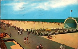 Ocean City Md Band Stand Beach Boardwalk 1965 Vintage Postcard Maryland (A13) - £5.42 GBP