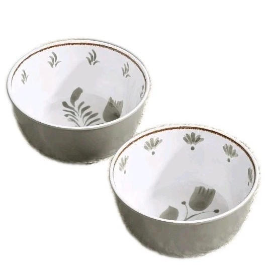 Two (2) Better Homes &amp; Gardens ~ Melamine ~ 2.25 x 4.65 Dip Bowl Set ~ GREY - $25.00