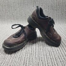Rare Vtg Dr. Martens 9797 Chunky Leather Lace Up Oxford Shoe - Sz 6 Brown - $49.49