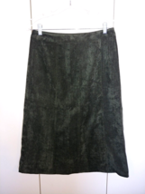 NORTH STYLE LADIES STRETCH POLYESTER/NYLON GREEN CORDUROY SKIRT-10-NWOT-... - £10.25 GBP