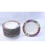 Studio Nova Palm Desert Rim Soup Bowls  8-1/4&quot;  Lot of 12 - €18,59 EUR