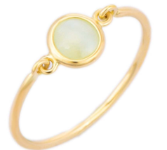 14K Yellow Gold Cat's eye Ring - £178.64 GBP