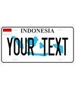Indonesia Map License Plate Personalized Custom Auto Bike Motorcycle Tag - $197.86 MXN+