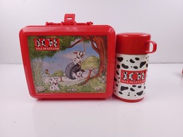 Disney 101 Dalmatians Aladdin Plastic Lunch Box Thermos Vintage Lunchbox - £23.62 GBP
