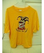 Yellow JestFest 100% Cotton XL Shirt Gildan Ultra Cotton *USED* - $177.82 MXN