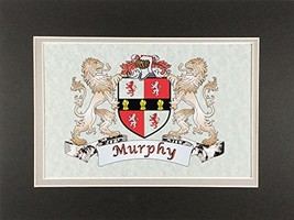 Murphy Irish Coat of Arms Print - Frameable 9&quot; x 12&quot; - $24.00