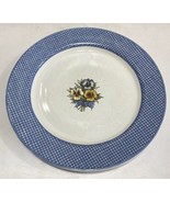 Vintage Farmhouse Blue Susan Winget  PANSY  10” Dinner Plate Round 1996 - $19.00