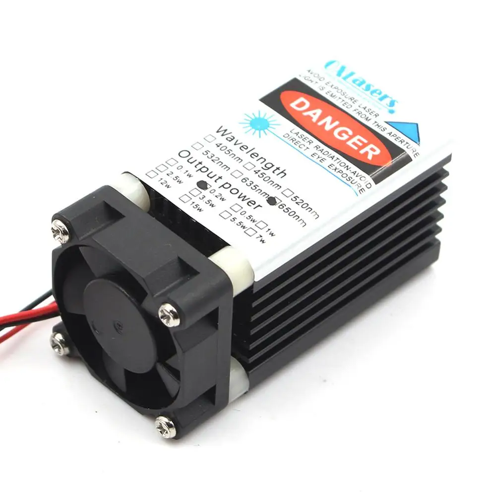 oxlasers 100mW 505nm green laser module TTL 12V with DC adapter and Cooling Fan  - £178.49 GBP